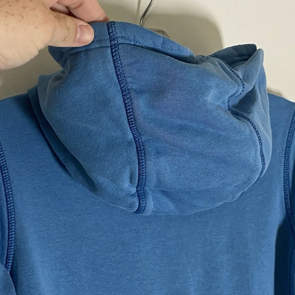 Nike Hoodie Boys Small Blue Swoosh Pullover Embroidered Just Do It Athletic Nice